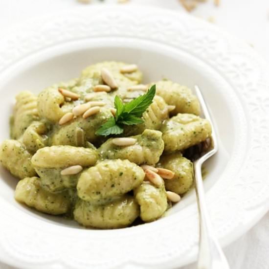 Gnocchi with Herb Pesto