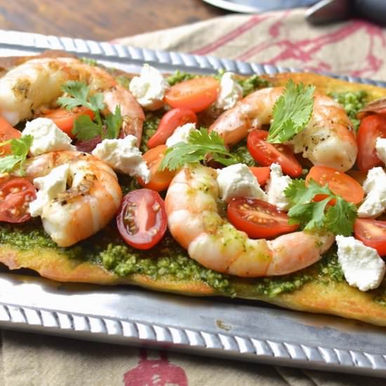 Grilled Shrimp Flatbread