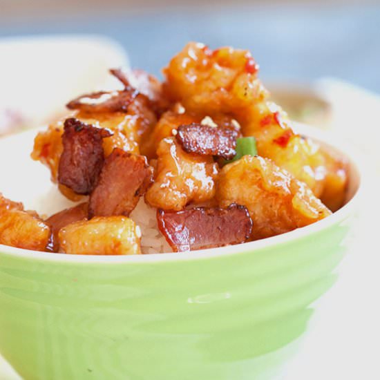 Orange Chicken With Bacon
