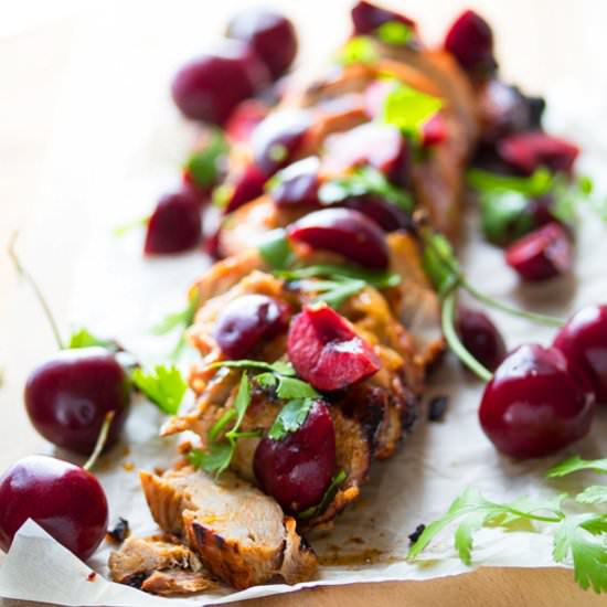 Cherry Chipotle Pork Tenderloin