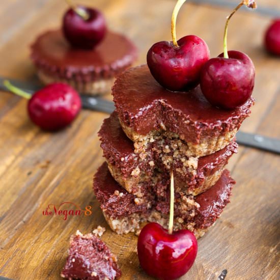 Mini Mocha Black Forest Cheesecakes
