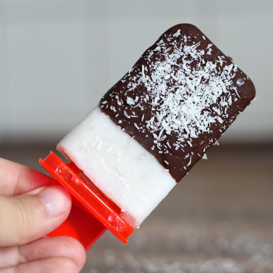 Coconut and tapioca ice-lollies