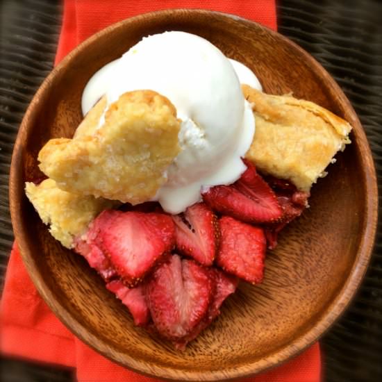 Rustic Strawberry Pie