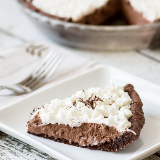 Paleo Chocolate Silk Pie