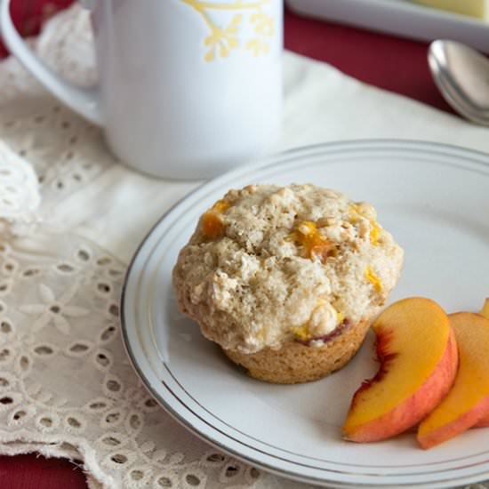 Peach Crunch Muffins
