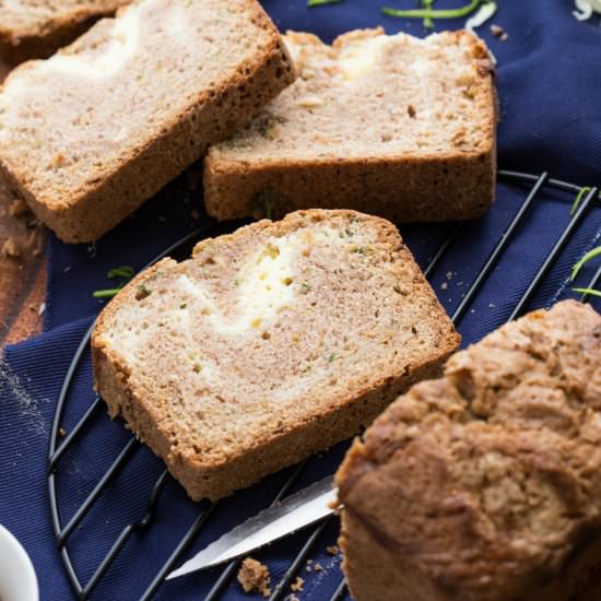 Cream Cheese Swirled Zucchini Bread