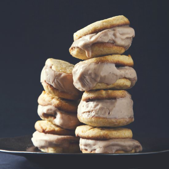 Earl grey ice cream sandwiches