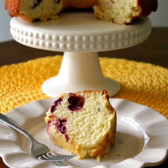 Sweet Cherry Bundt Cake