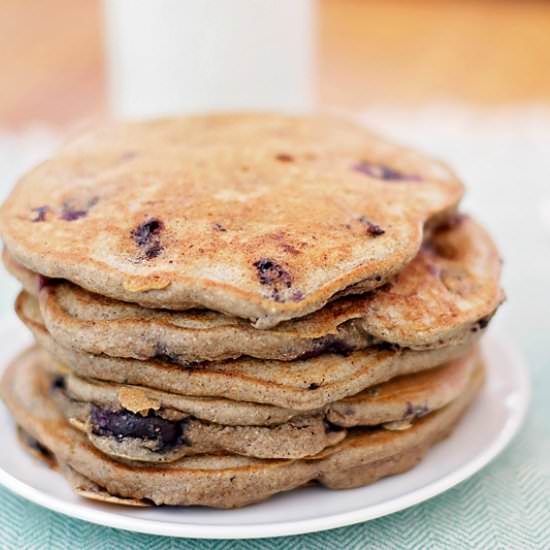 Almond Milk Wheat Pancakes