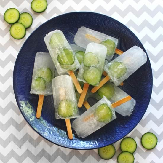 Cucumber Gin & Tonic Popsicles