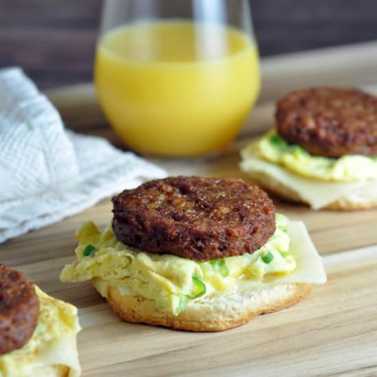 Vegetarian Breakfast Sandwich