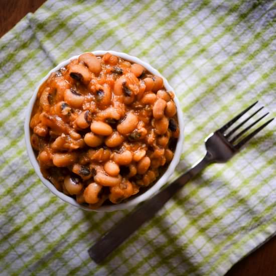 Southern Style Black Eyed Peas