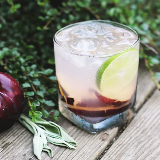 Plum Sage Fizz