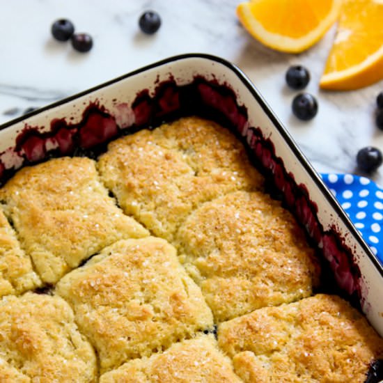 Blueberry Cobbler with Orange