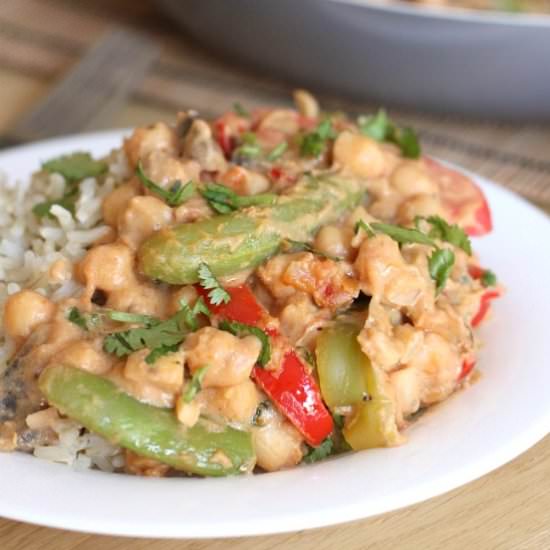 Peanut Butter Chickpea Curry