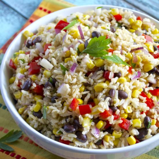 Southwest Brown Rice Salad