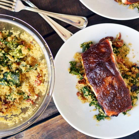 Asian Apple Glazed Salmon