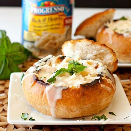 Soup & Parmesan Bread Bowls