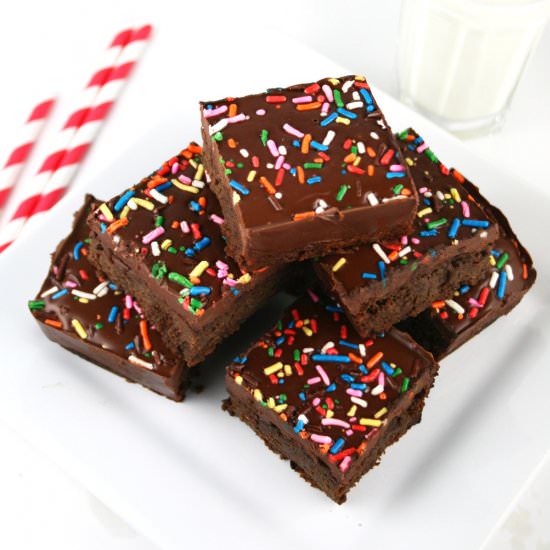 Fudgy Flourless Nutella Brownies