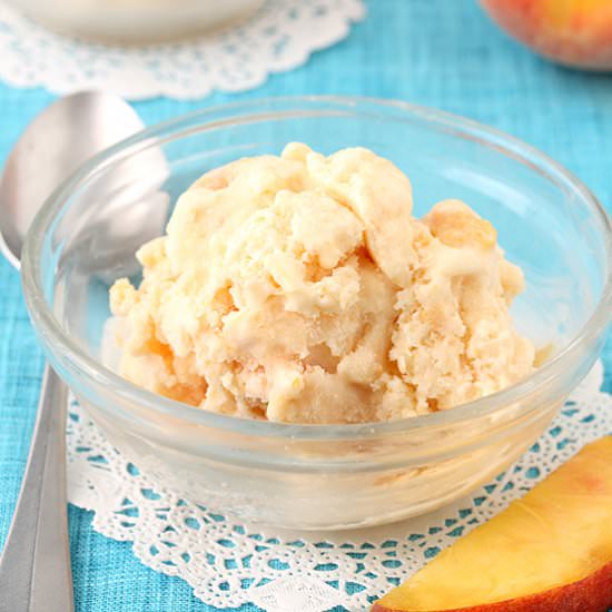 Peaches and Cream Ice Cream