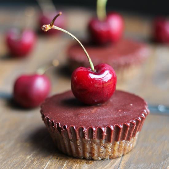Mini Mocha Black Forest Cheesecakes