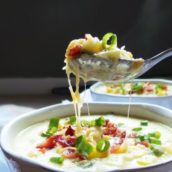 Poblano, Corn, & Squash Chowder