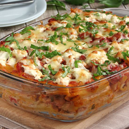 Baked Ziti With Ricotta