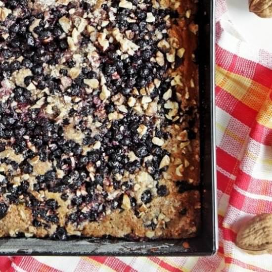 Blueberry Cake with Walnuts