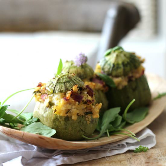 Baked Zucchini with Millet