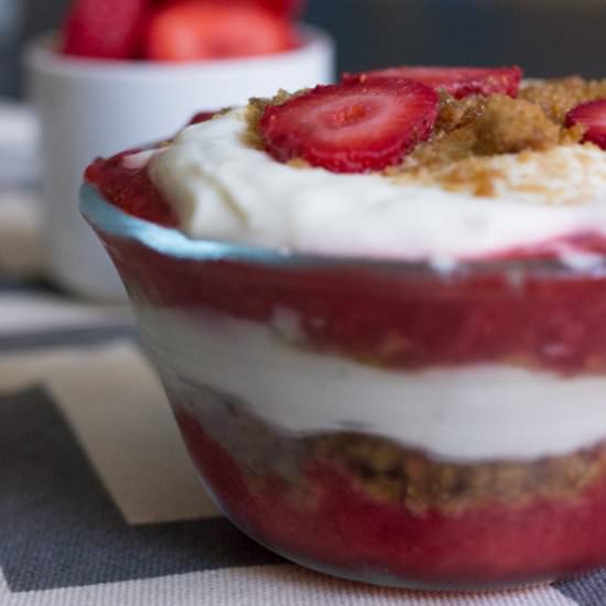 Strawberry Cheesecake Trifles