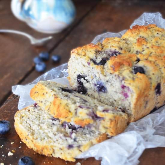Blueberry Chia Quick Bread