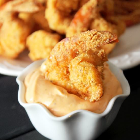 Creole fried shrimp