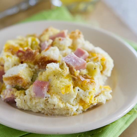 Ham and Cheese Breakfast Casserole