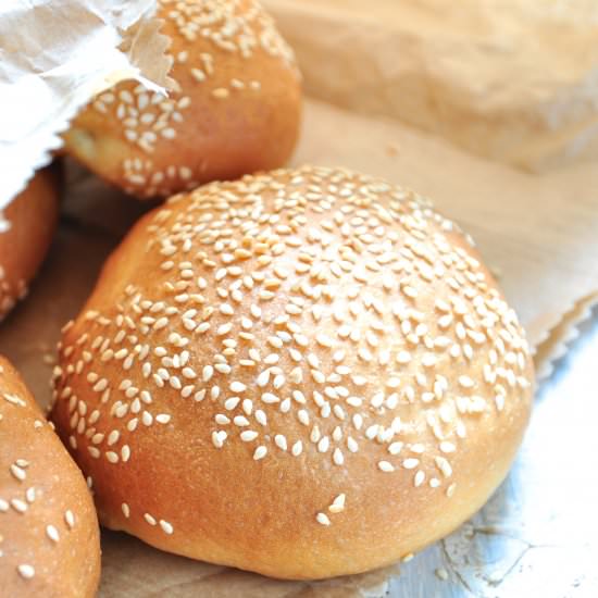 Soft burger buns