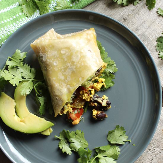 Healthy Tofu Breakfast Burritos