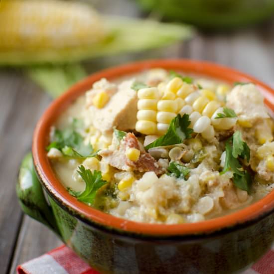 Jalapeno, Chicken & Sweet Corn Soup