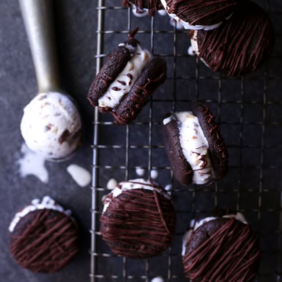 Almond Joy Ice Cream Sandwiches