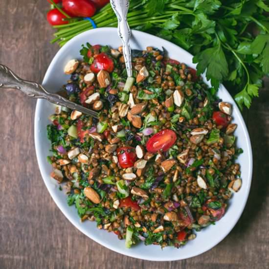 Toasted Wheat Berry Summer Salad