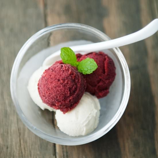 Huckleberry Sorbet