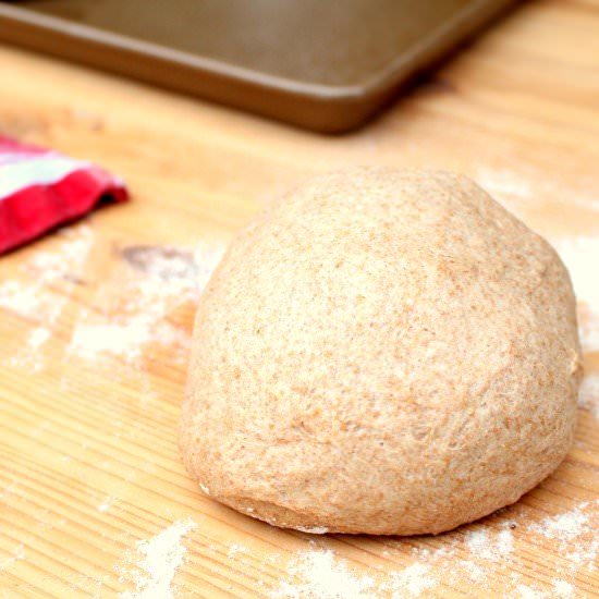 Whole Wheat Grilled Pizza Crust