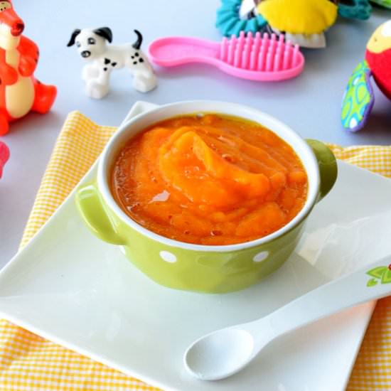 Carrot and Pumpkin Puree