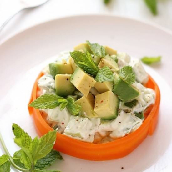 Avocado and Cucumber Salad
