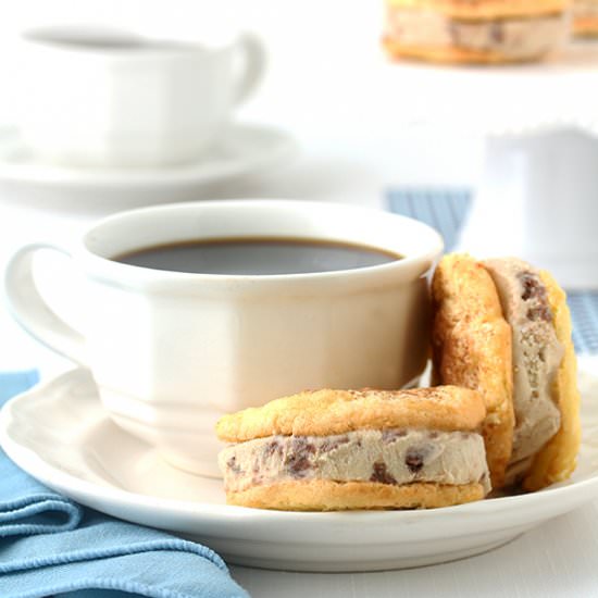 Tiramisu Ice Cream Sandwiches