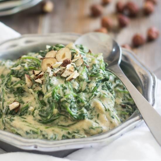 Paleo Creamed Spinach