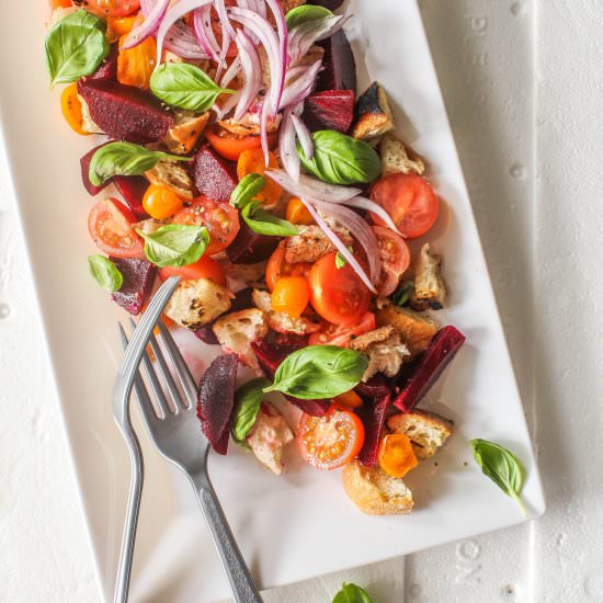 Beetroot Panzanella Salad