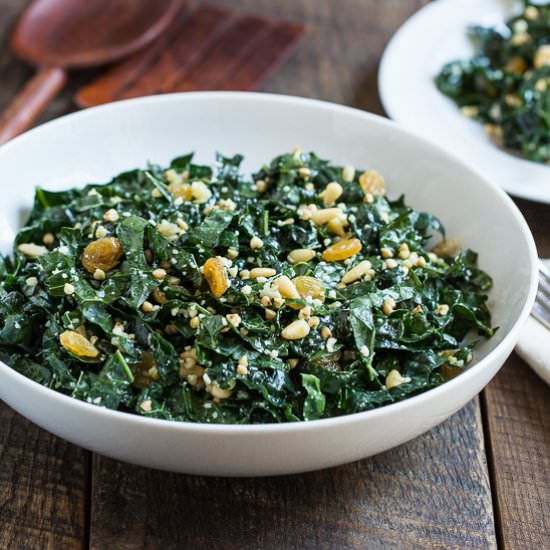 Kale Salad with Toasted Buckwheat