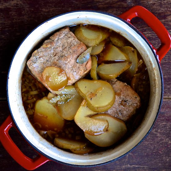 Pork Pot Roast with Pears