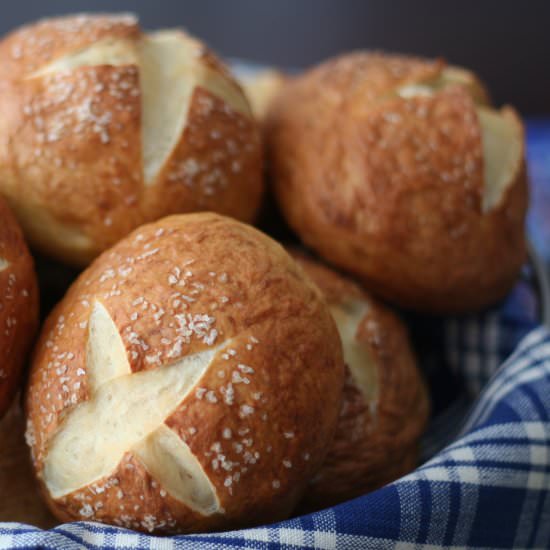 Pretzel Buns