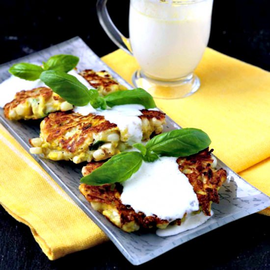 Summer Squash and Corn Fritters