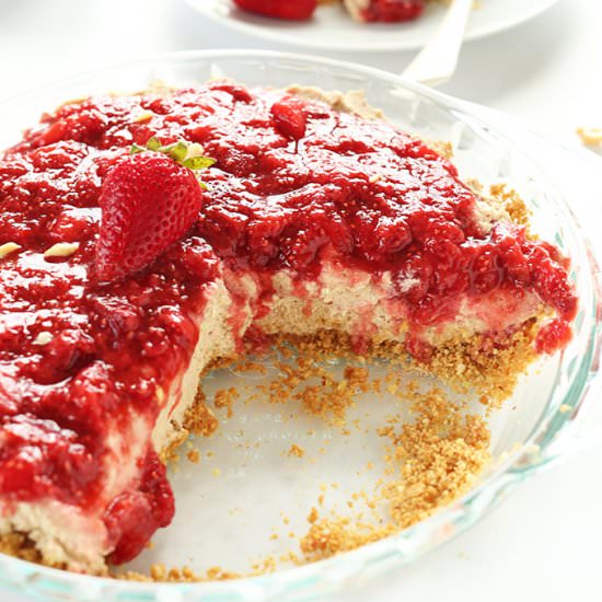 No Bake Vegan PB&J Pie